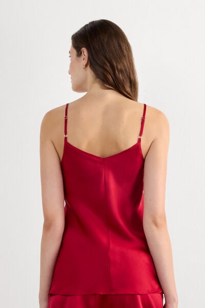 Ensemble satin blanc - détail